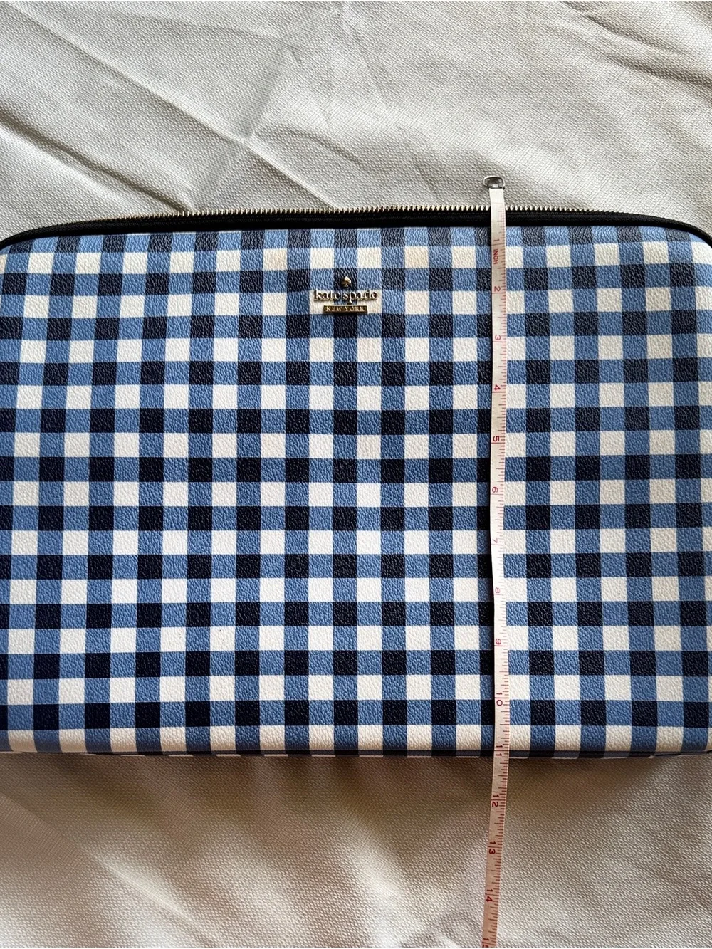kate spade Navy and White Gingham Laptop Sleeve
